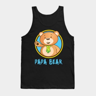 Papa Bear' Cute Papa Bear Couple Tank Top